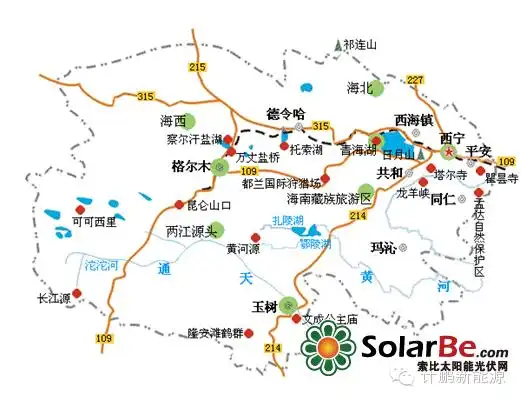 格尔木地理位置图