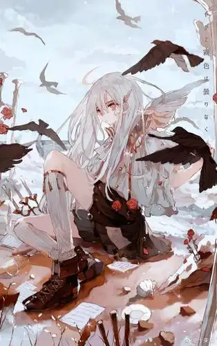 超级好看的白头发二次元美少女,我已经沦陷了