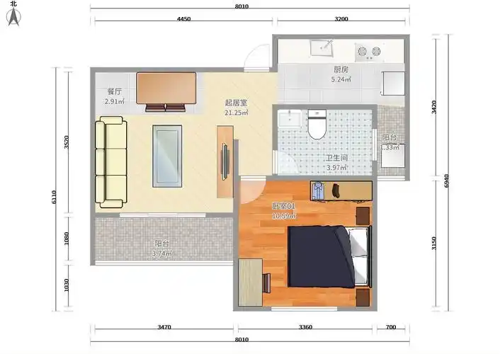 松江泗泾9号线泗泾泗泾新苑1居室