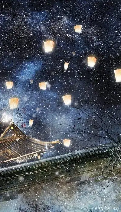 古风雪意唯美意境壁纸 以雪为令 这个冬天开始了