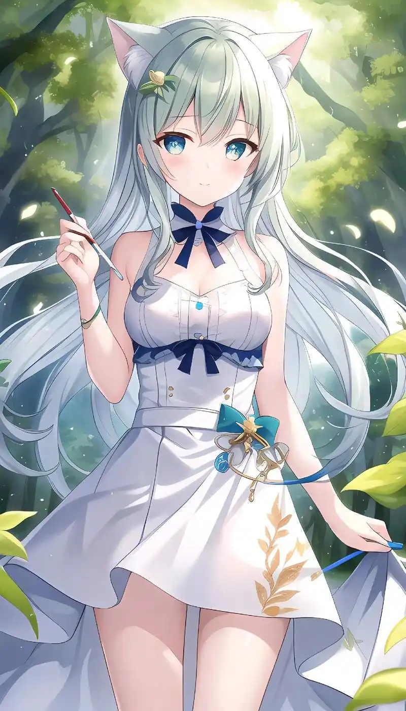 二次元少女 #ai绘画 #原创插画 #动漫老婆 #二次元壁 - 抖音