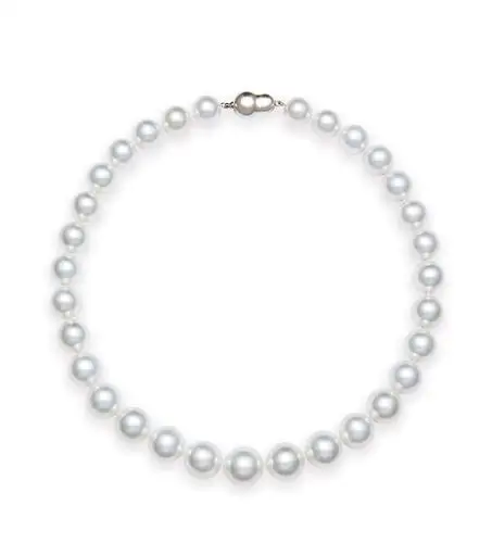 【白色南洋珍珠项链 约11.9-15.2mm】拍卖品_图片_价格_鉴赏_珠宝