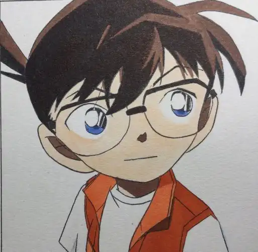 手绘  #简笔画  #柯南  过50出色号