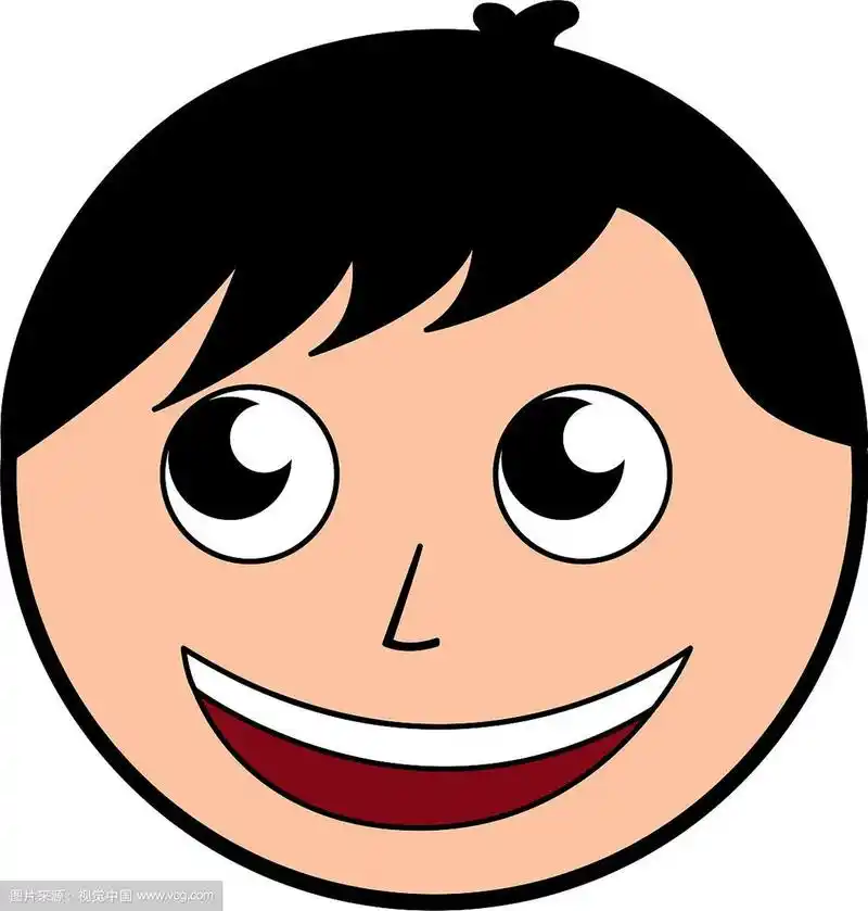 可爱的男人脸卡通