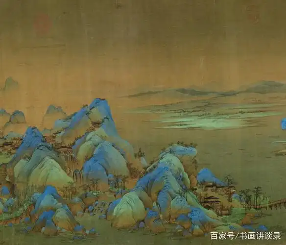 高清《千里江山图》北宋王希孟传世唯一,被视为青绿山水代表作.