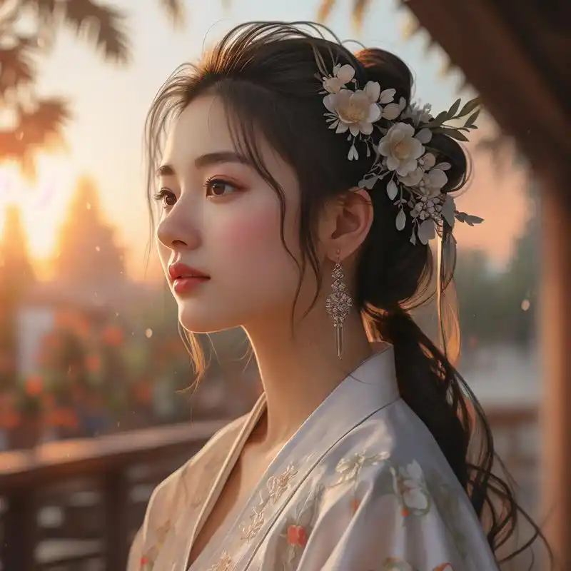 9369♀15真人风女生侧颜头像,绝美收藏99 分享一组超美的真人