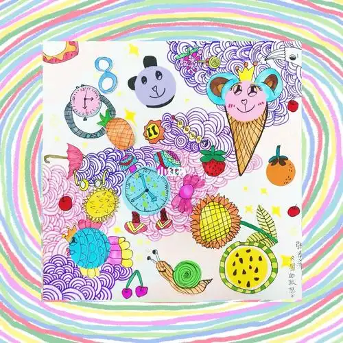 少儿创意美术:圆的联想