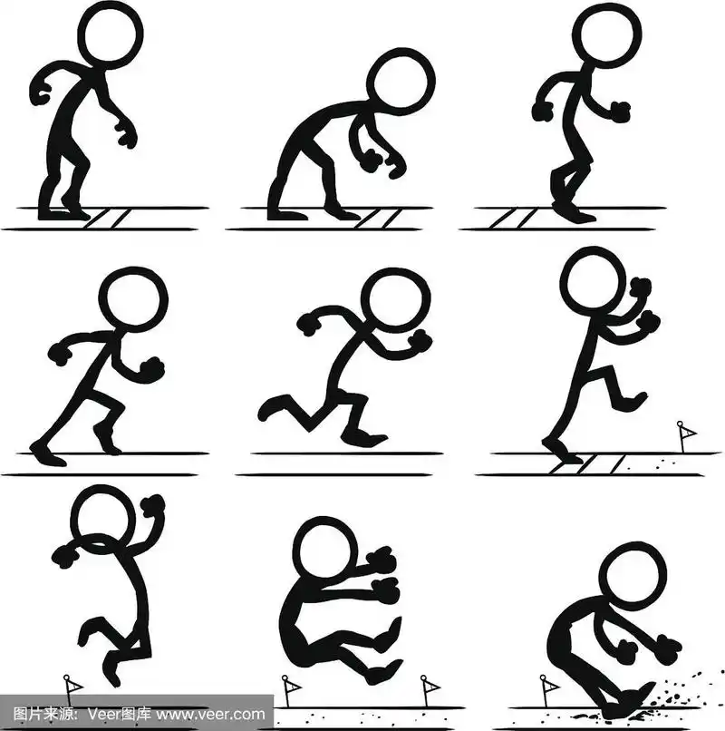 跳远,奥运会,标签,运动,矢量