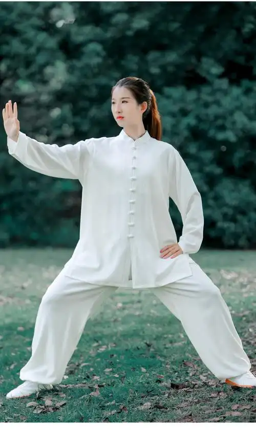 taohan高端太极服女装2022新款夏季棉麻太极拳练功服装男装春秋款