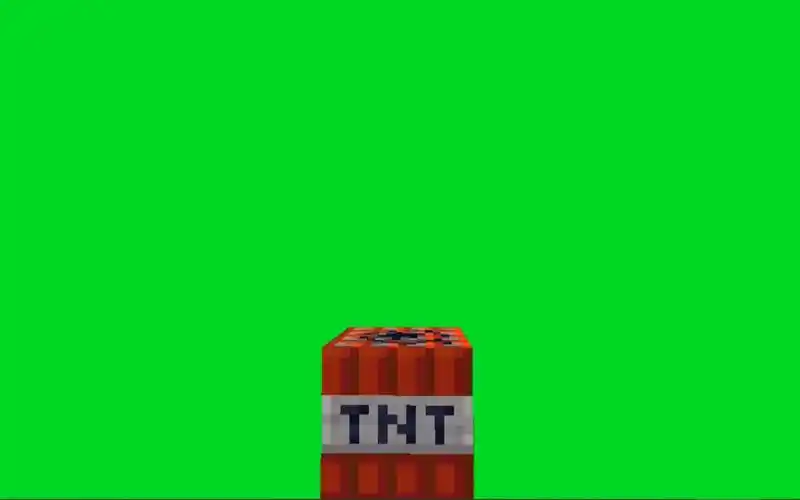 【绿幕素材】我的世界tnt  声音绿幕素材效果无版权无水印自取[1080p