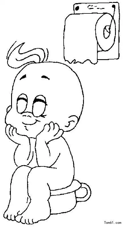 一岁可爱宝宝的简笔画