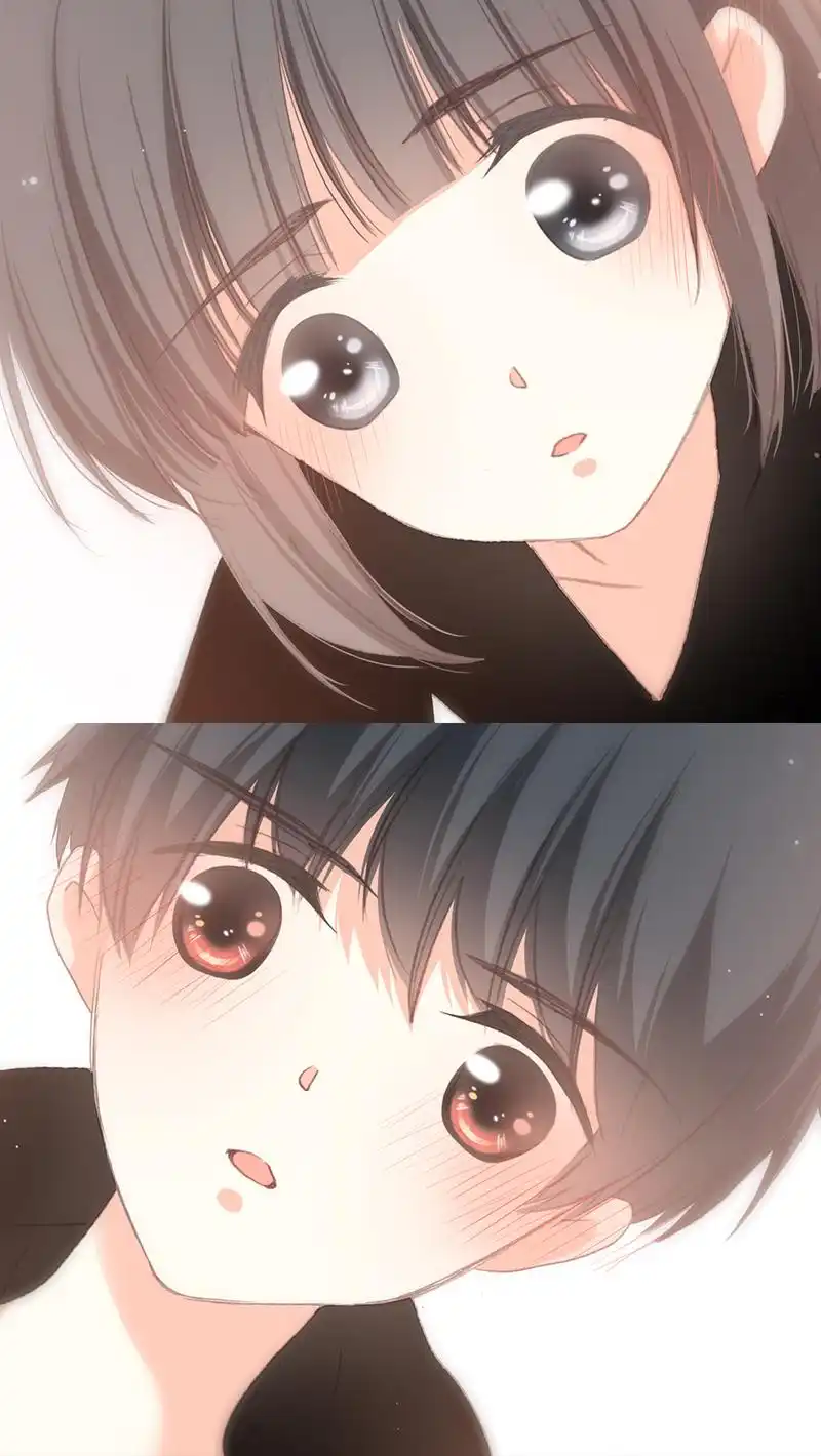 一组怦然心动漫画壁纸身穿情侣装的江应怜和狄淇儿真配