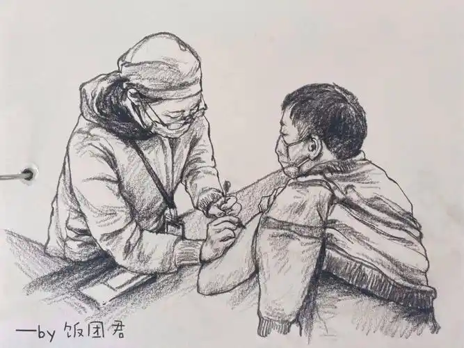 致敬暖医95后医生用素描记录抗疫攻坚的感动瞬间