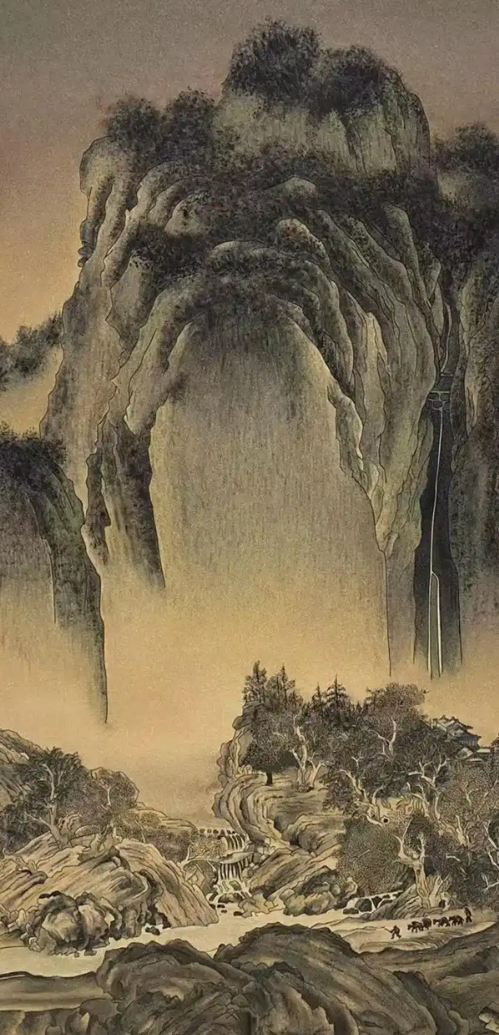 作品《溪山行旅图》北宋范宽#景泰蓝掐丝珐琅艺术 #非遗传承  - 抖音