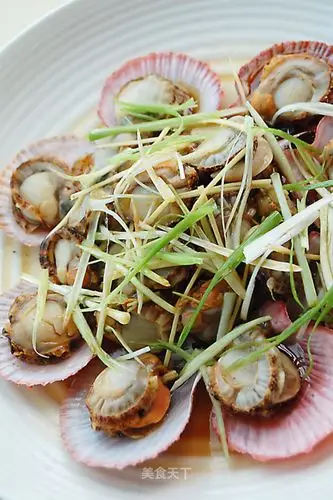 油泼扇贝的做法