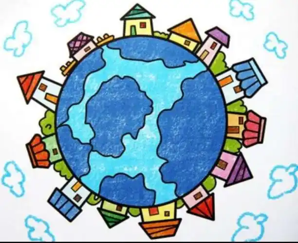 绘画《地球妈妈》 你心目中的地球妈妈是什么样子的?