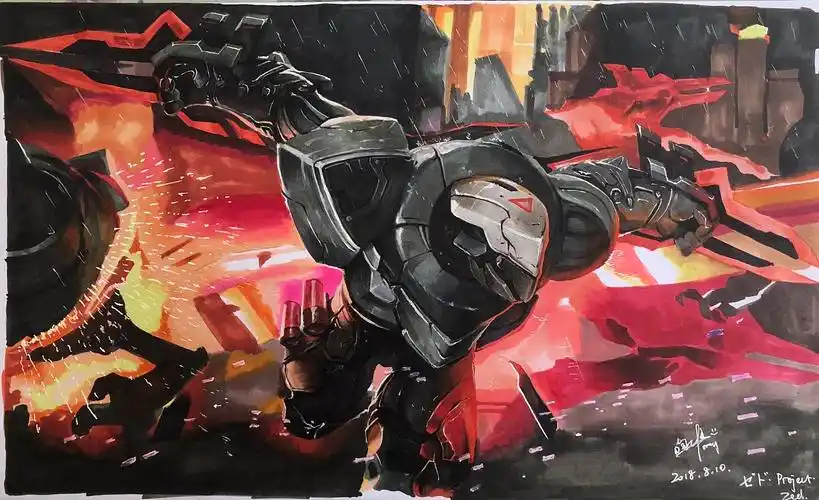 【源计划:阴劫】马克笔手绘