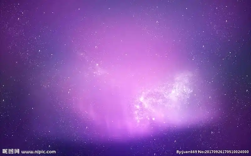 紫色梦幻星空图片