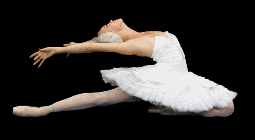 一组芭蕾舞透明动画素材