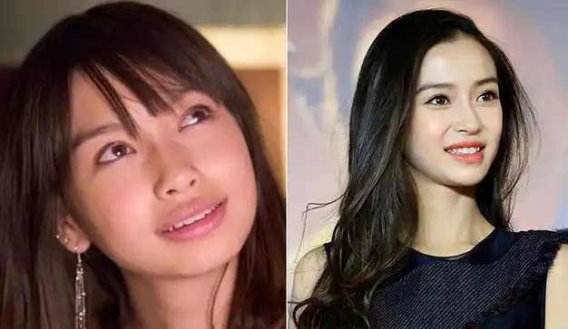 其他的就是杨颖的鼻子变得小巧精致,扁平的下巴和额头"平地起高楼"了