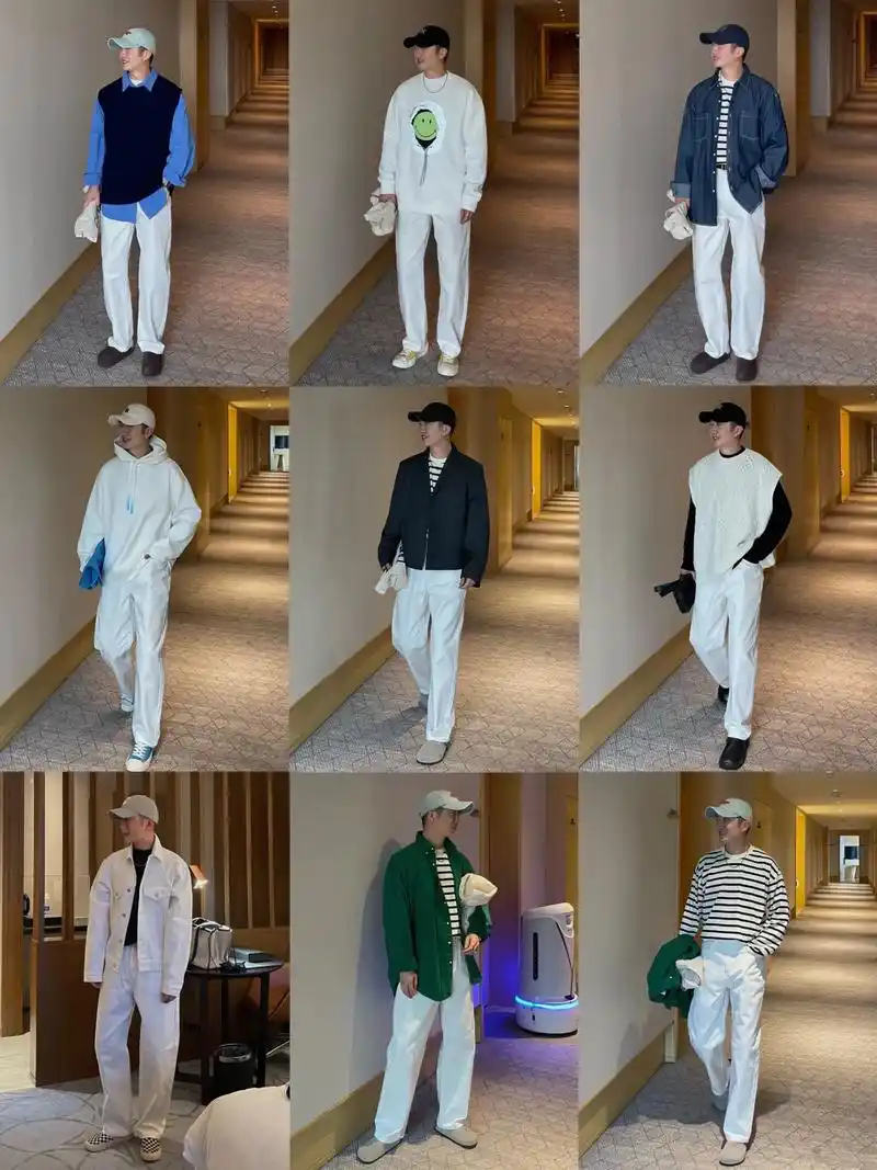 "我的审美不允许我还没有这条白裤子"#男生穿搭 #ootd穿 - 抖音