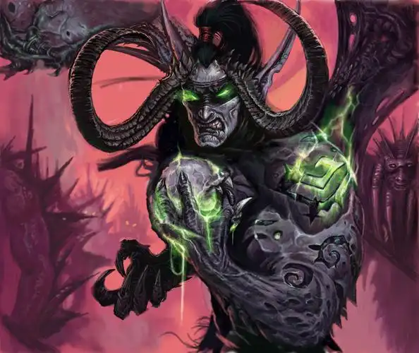 临摹恶魔猎手伊利丹