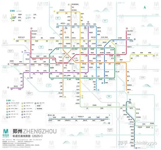 郑州轨道交通线路图2025运营版