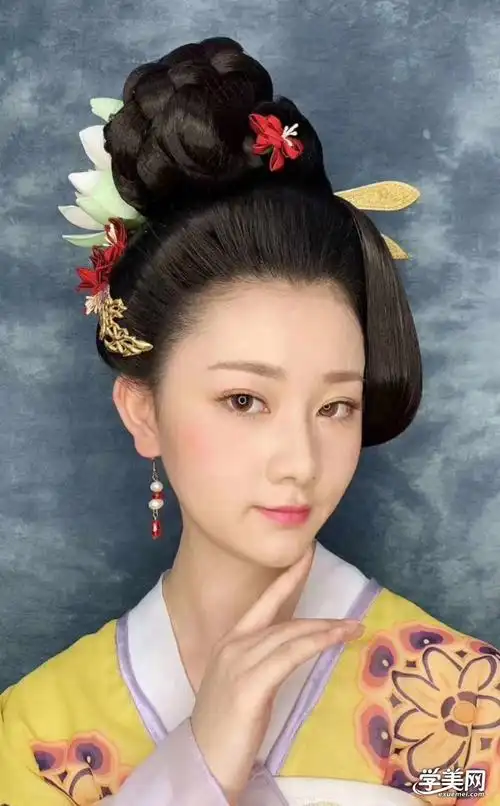 教你如何化唐代妆容堕马髻妆容分享