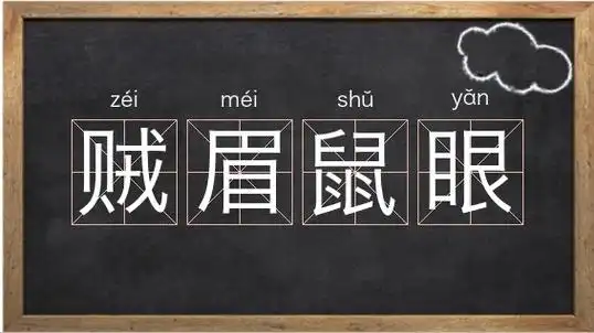 《贼眉鼠眼》解释/拼音/读音/英文/繁体