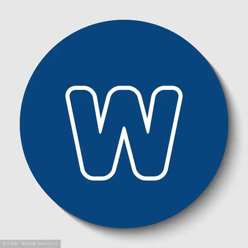 字母w符号设计模板元素