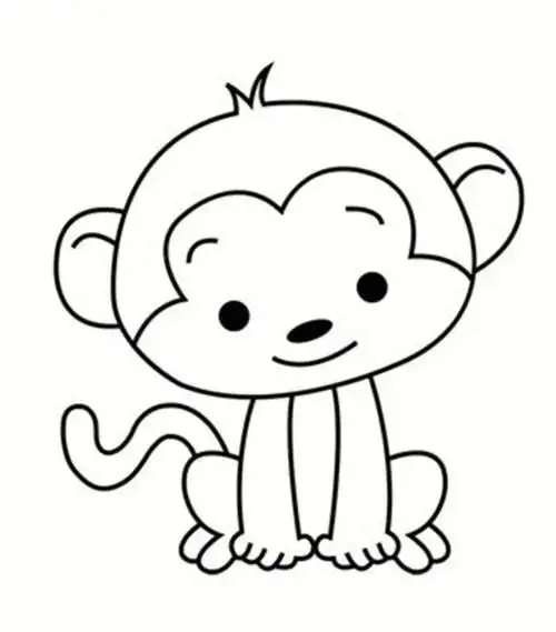 动物简笔画涂色