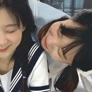 穿校服的闺蜜姐妹头像真人闺蜜头像学生校园清新