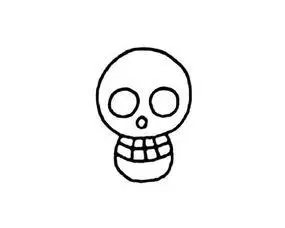 骷髅头简笔画骷髅头简笔画吓人