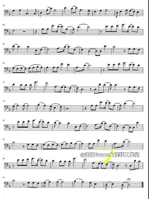 大提琴谱子分享～ |《时间都去哪了》