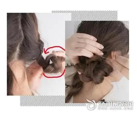 长发戴帽子发型  扎发步骤图解  戴帽子的发型  可爱发型 910