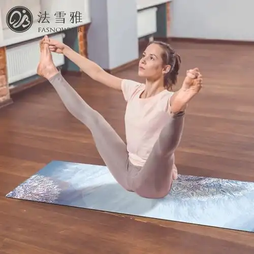 可折叠橡胶瑜伽便携式旅行超薄专业防滑加宽薄款瑜伽垫