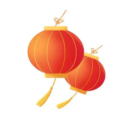 卡通灯笼喜庆过年气氛装饰pngpsd元素素材卡通灯笼元素