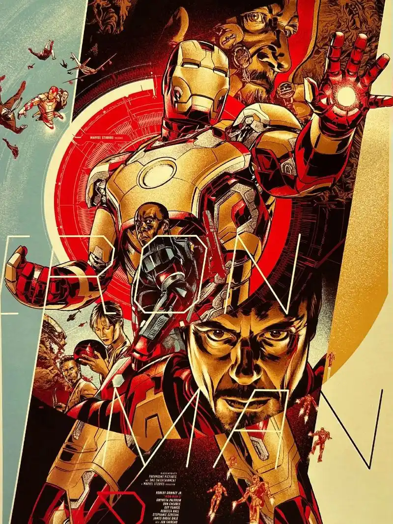 mondo艺术典藏电影海报欣赏.钢铁直男们集合了!一套收录了 - 抖音