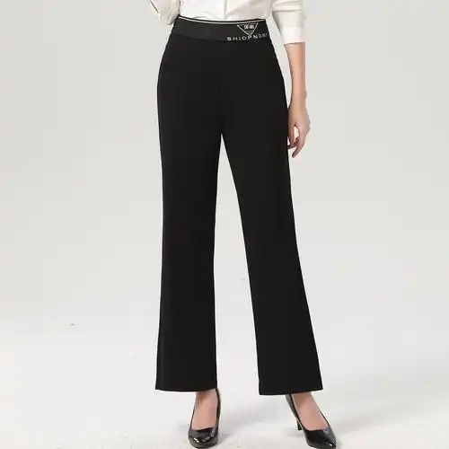 阔腿裤春季2021年新款休闲宽松直筒女裤显瘦百搭大码长裤子女春秋