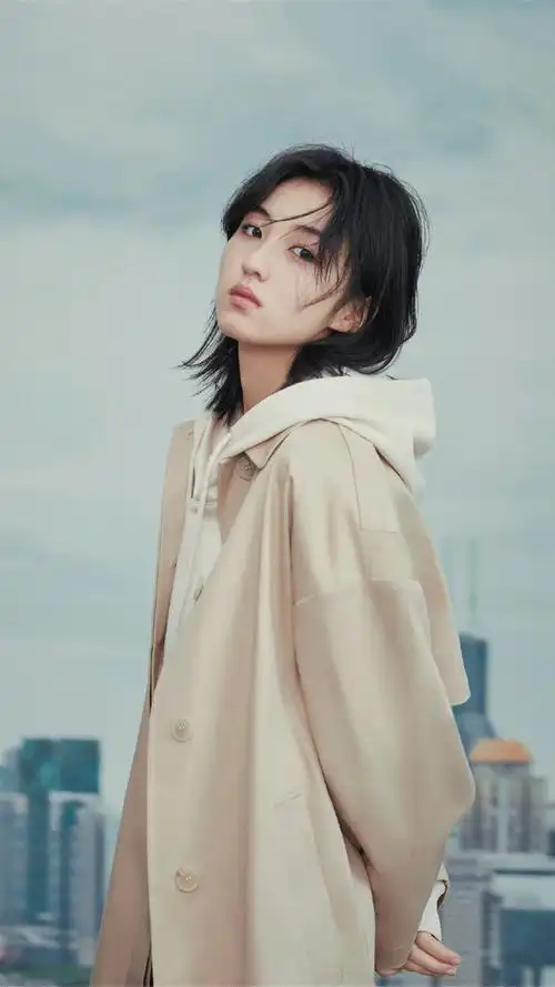 张子枫唯美时尚写真手机壁纸图片