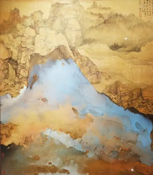 曹俊别出匠心的泼彩画法,创作灵感源于对故乡的思念!