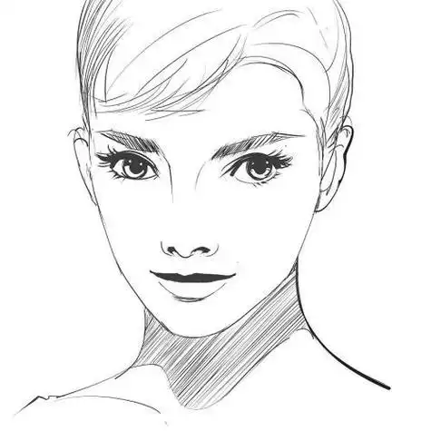 素描头像简笔画明星