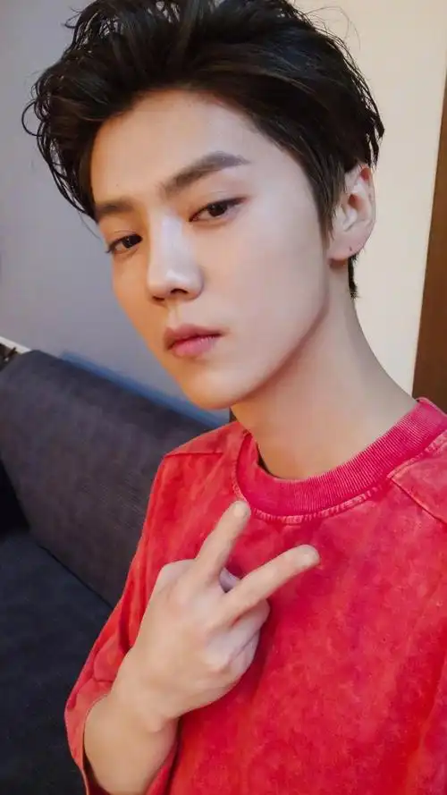 鹿晗帅气自拍,高清图片,手机壁纸