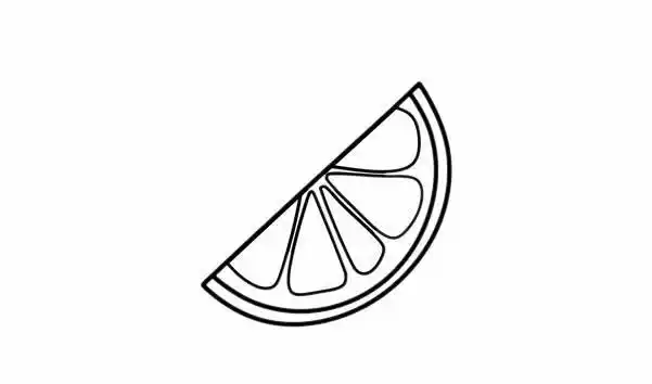 水果柚子简笔画大图 简笔画图片大全-蒲城教育文学网