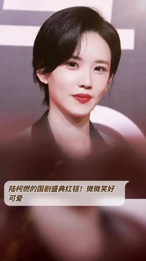 陆柯燃的国剧盛典红毯!微微笑好可爱