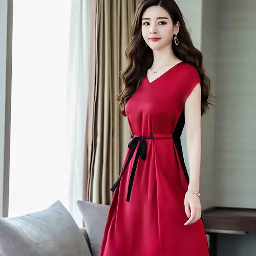 上海女人都穿这真丝裙,适合40-55岁,彰显高贵女人味_连衣裙_女性_设计