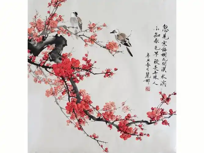 一是傲雪,二是清香#梅花  #写意花鸟  #国画  #绘画日常