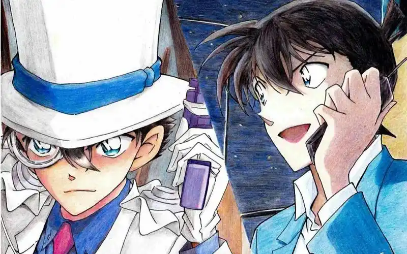 工藤新一和怪盗基德的第一次也是唯一一次本尊对决!