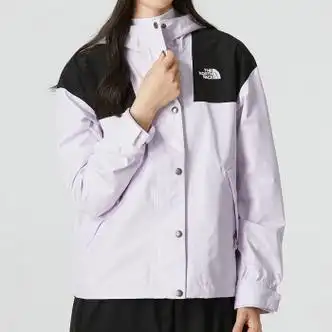 北面thenorthface冲锋衣女春季新款户外运动徒步登山外套连帽夹克6s1