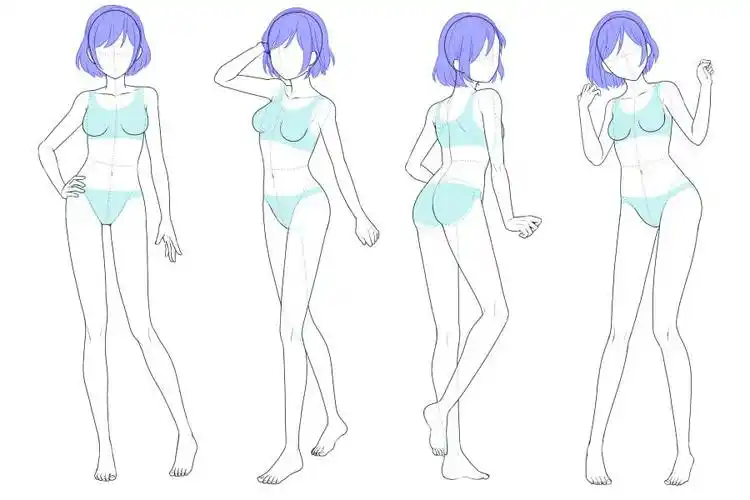 立绘人物站姿怎么画?简单讲解人体站姿画法教程! - 知乎